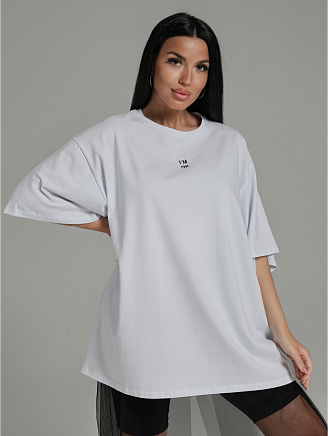 Женская футболка Город / Белый