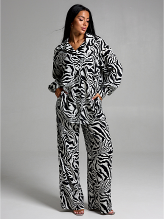 Женский костюм Рошель / Зебра белая