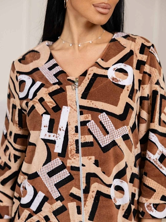 Женский халат мод.1922/5 / Коричневый