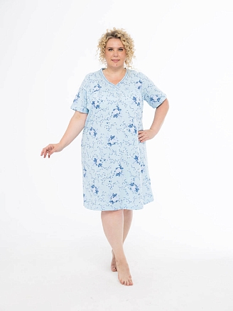 Женская сорочка мод.1930 / Голубой