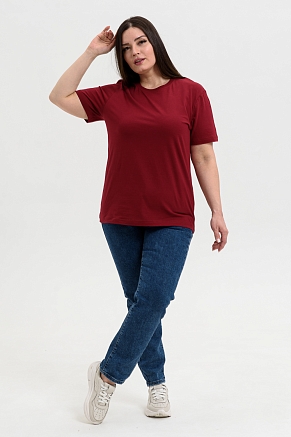 Футболка унисекс 8471/2 / бордо