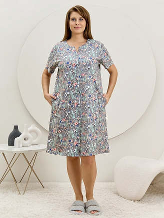 Женский халат Рейна / серый