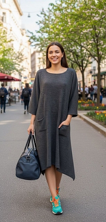 Женское платье 391-4 / маренго