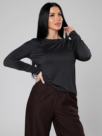 Женский лонгслив Энкар / антрацит