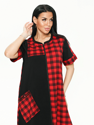 Женский халат Валерия / Клетка