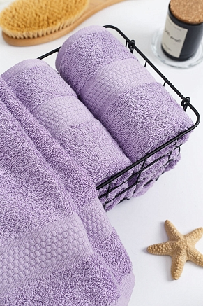 Полотенце махровое г/к Узбекистан 460 гр/м2 / 805-насыщ.сирень