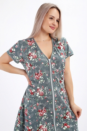 Халат женский 29013 / темно-зеленый