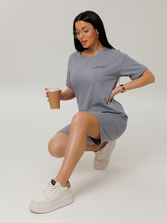 Женский костюм К-146(Фут) / Серый