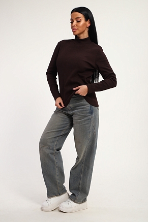 Женская водолазка 74721 / шоколадный