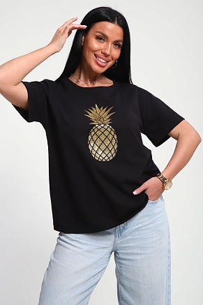 Женская футболка 85655 / черный