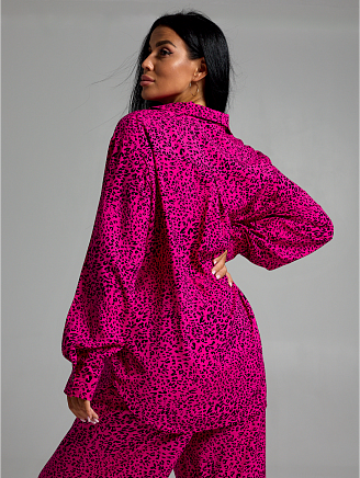 Женский костюм Рошель / Леопард фуксия