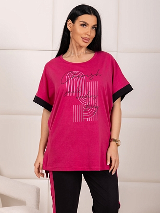 Женский костюм мод.2173/1 / Брусничный