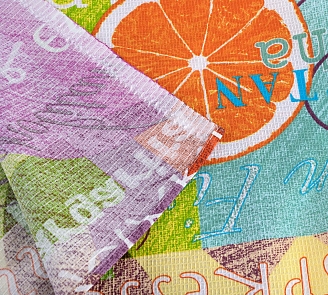 Полотенце банное вафельное полотно / Тропикана