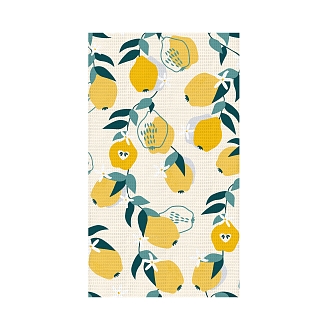Полотенце кухонное вафельное "Самойловский Текстиль" / Фрукты