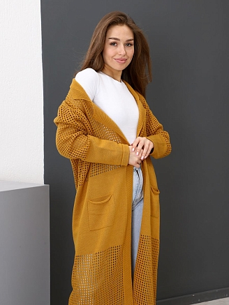 Женский кардиган 488-4 / горчица