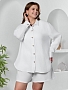 Женская рубашка Вуаль-6 / белый
