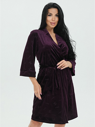 Женский халат Ирма / Баклажан