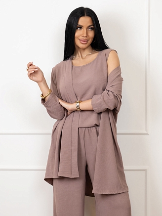 Женский костюм мод.2142/1 / Какао