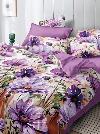 Постельное белье поплин Эксклюзив (молния) / Беатрис