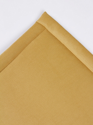 Комплект квадратных подушек на стул с завязками (2 шт.) / Желтый