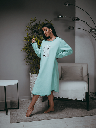 Женская сорочка Мелодия / Ментол