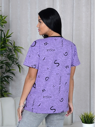 Женская футболка Каролина / Сиреневый