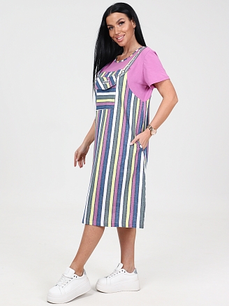 Женское платье Страйк ПлК-52 / Желтая полоса