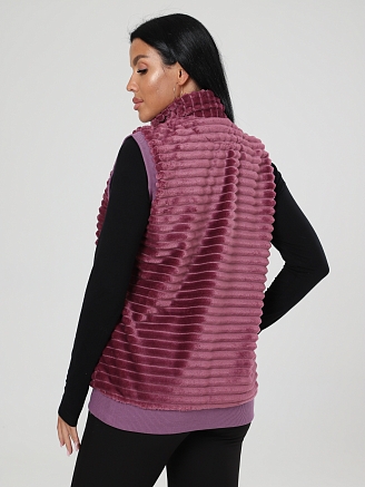 Женский жилет велсофт ЖВ-427 / Брусничный