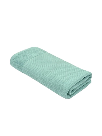 Махровое полотенце УЗБ Дабл м7736_34 / мятное