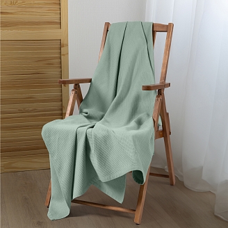 Простыня "Волшебная Ночь" Текстура вафля+ровное полотно / Полынь