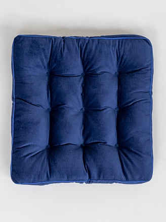 Подушка на стул с бортом / Синий