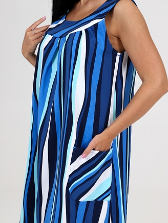 Женский сарафан Вертикаль СК-418 / Голубая волна