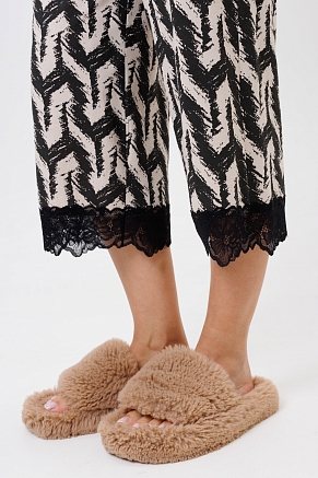 Женская пижама с бриджами 1866/1 / Черный