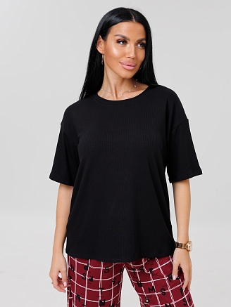 Женский костюм К-88 (К+Л) / Бордовый (клетка)