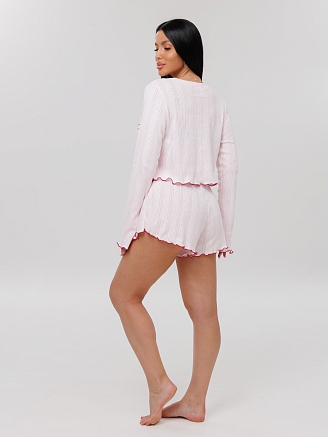 Женская пижама П-105(Трн риб) / Пудровый