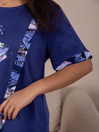 Женский костюм мод.2145/1 / Синий