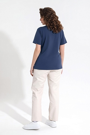 Женская футболка Базис-5 / индиго