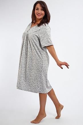 Женская ночная сорочка 88126 / серый