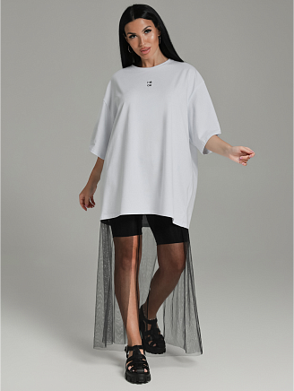 Женская футболка Город / Белый