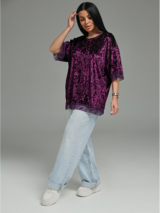 Женская футболка Андреа / Баклажан