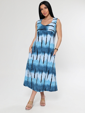 Женское платье Мираж ПлК-2916 / Северное сияние синее