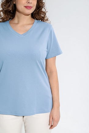 Женская футболка Базис-5 / голубой