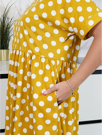 Женское платье Люция / Горчица