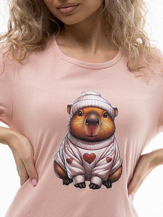 Женская туника мод.2021/1 / Розовый