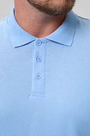 Футболка-поло мужская 14401 / светло-голубой