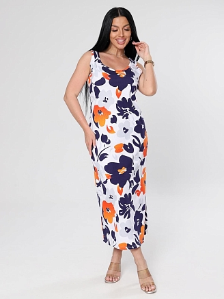 Платье женское Мабель / оранжевый