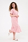 Женское платье с ярусами П443Р / Розовый