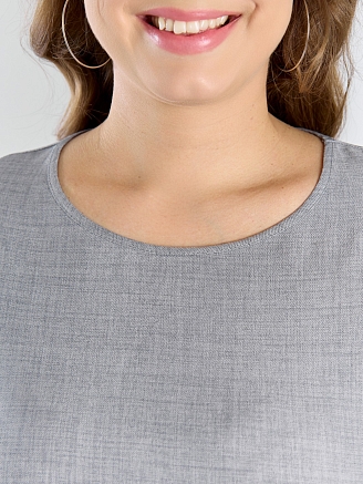 Женская блузка "Женский каприз-3" / серый