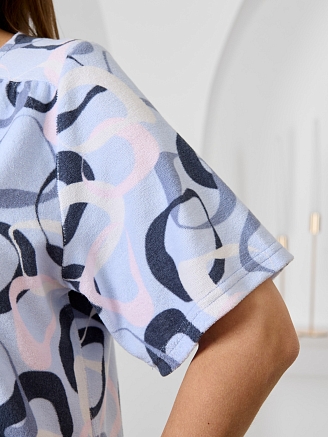 Женский халат Мира / голубой