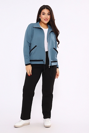 Женский костюм 647 / Серо-голубой